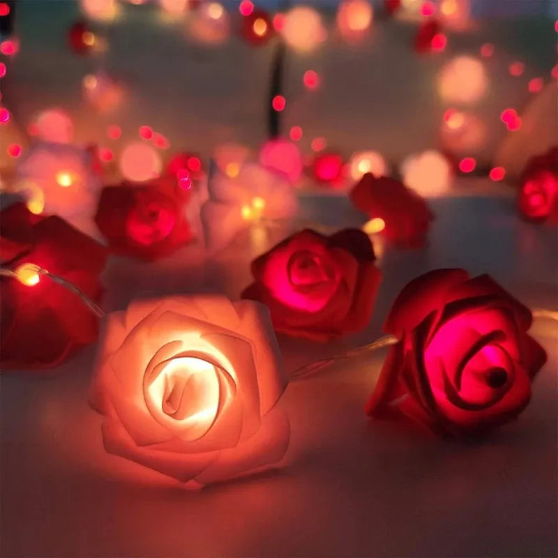 Rose LED Flower Fairy String Lights