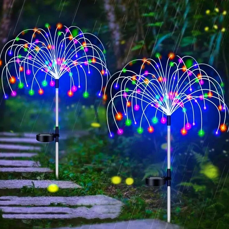 Solar LED Firework Fairy Lights