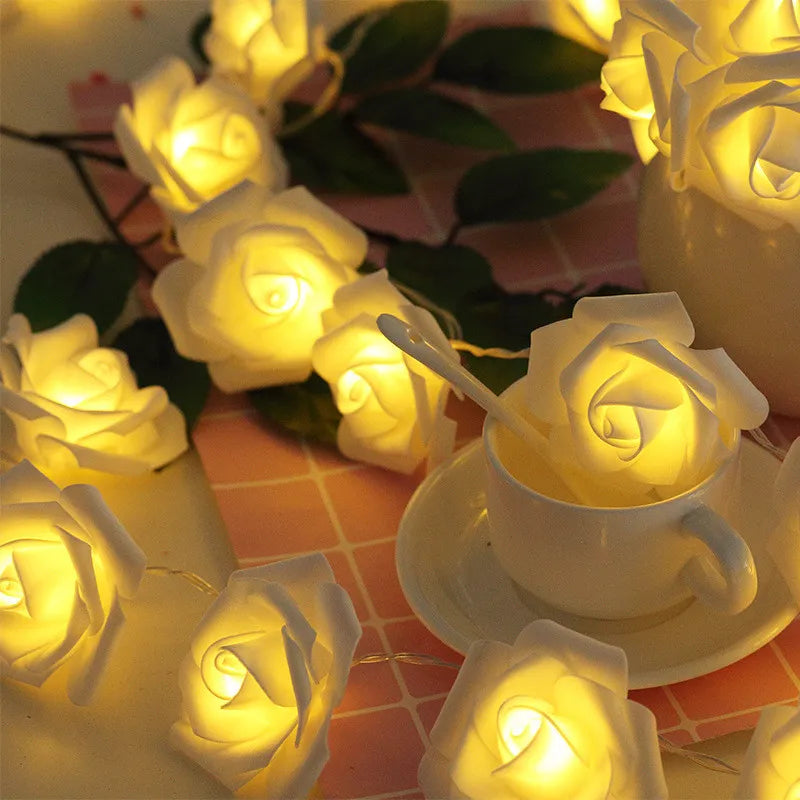 Rose LED Flower Fairy String Lights