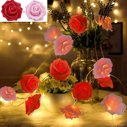 Rose LED Flower Fairy String Lights