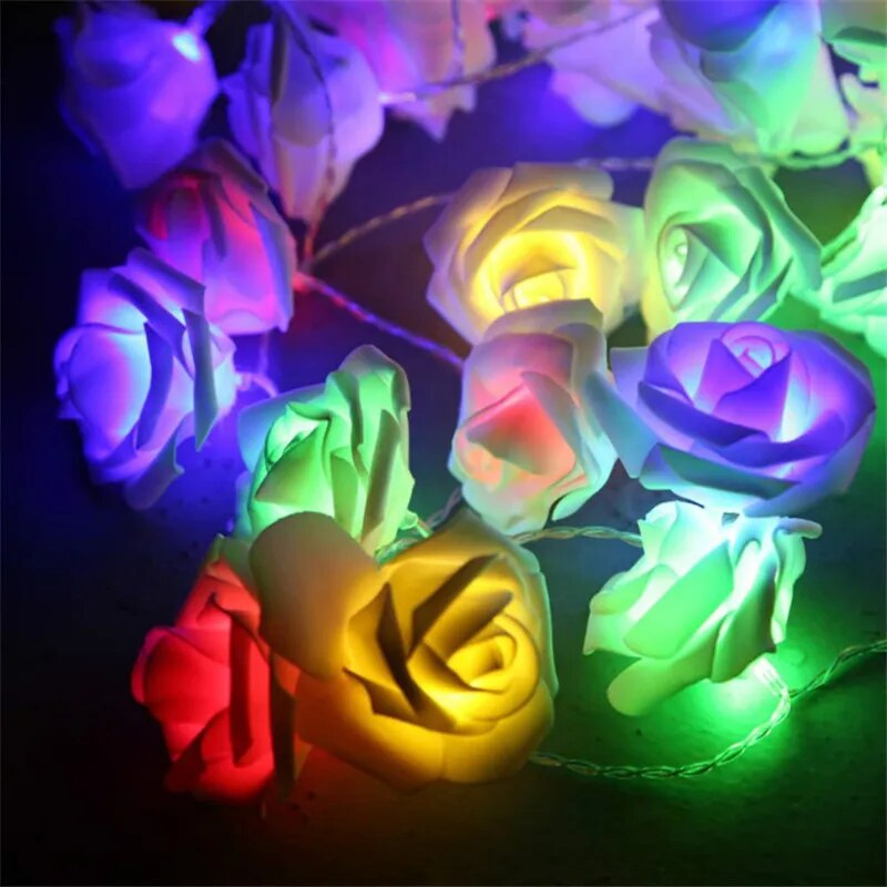 Rose LED Flower Fairy String Lights